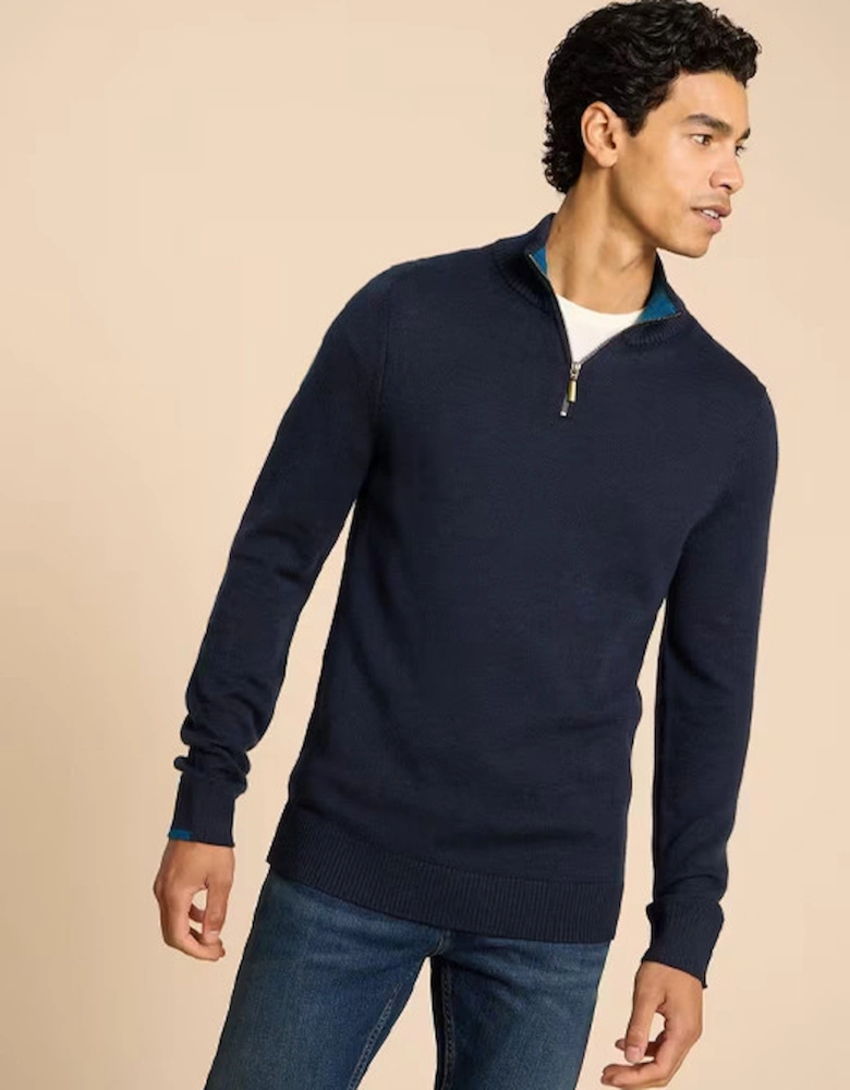 Men's Newport Merino Funnel Knit Dark Navy