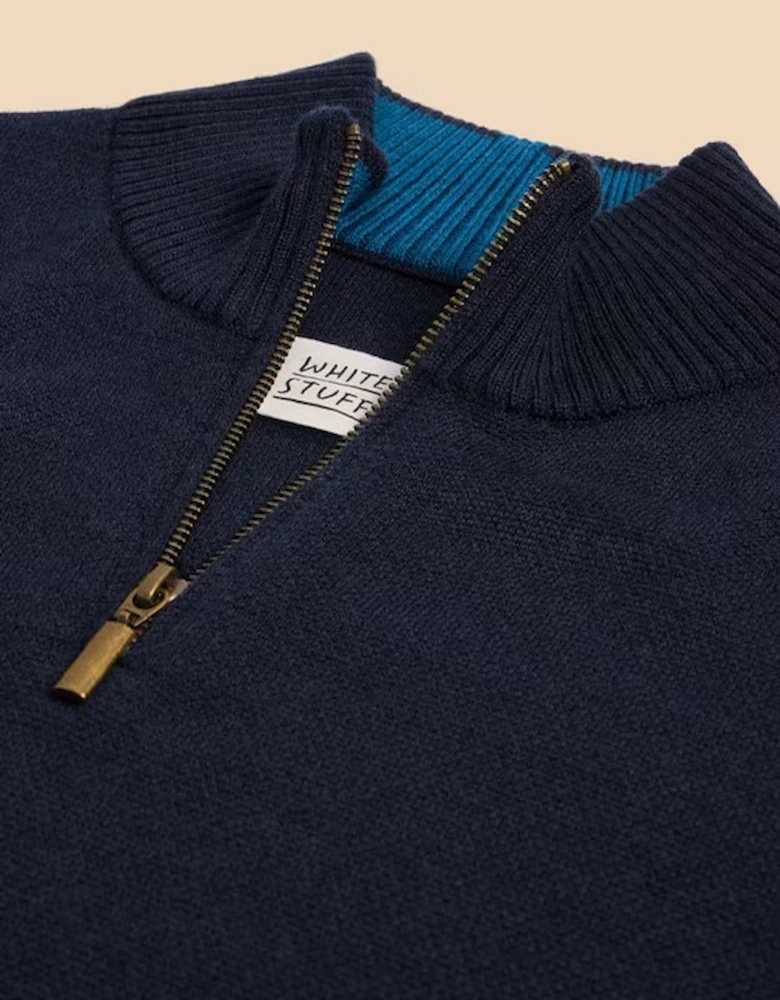 Men's Newport Merino Funnel Knit Dark Navy