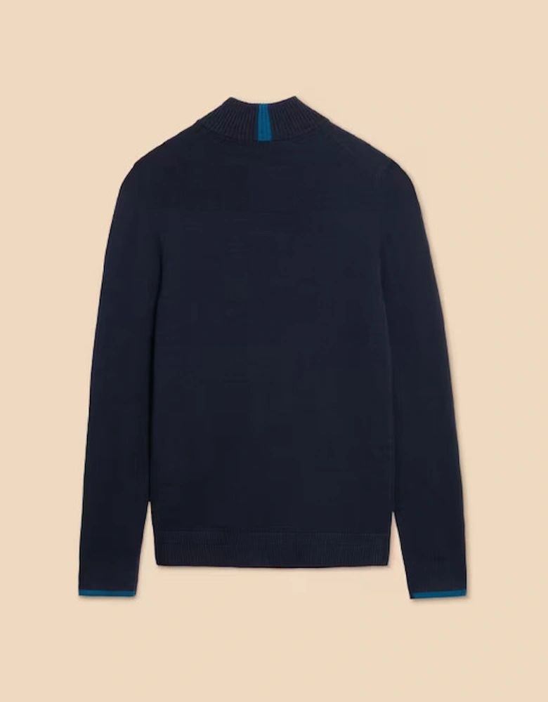 Men's Newport Merino Funnel Knit Dark Navy