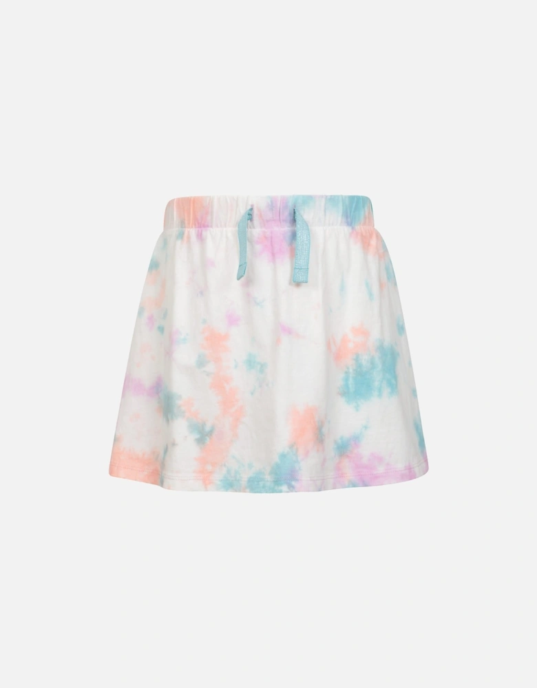 Girls Seaside Tie Dye Skort