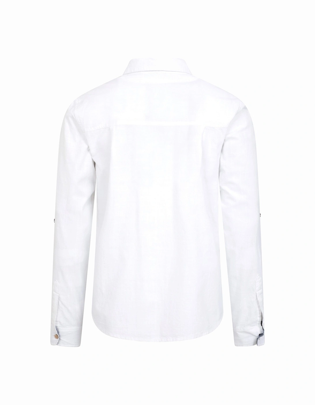 Mens Coconut Textured Long-Sleeved Shirt