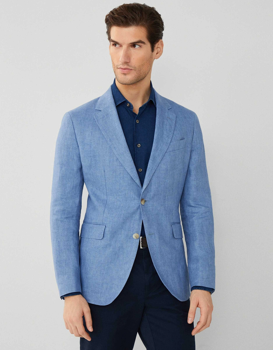 Delave Linen Hopsack Blazer