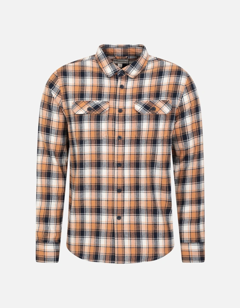 Mens Trace Flannel Long-Sleeved Shirt