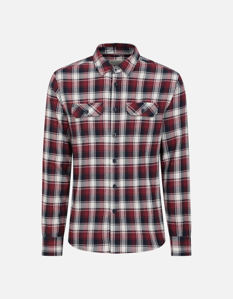 Mens Trace Flannel Long-Sleeved Shirt