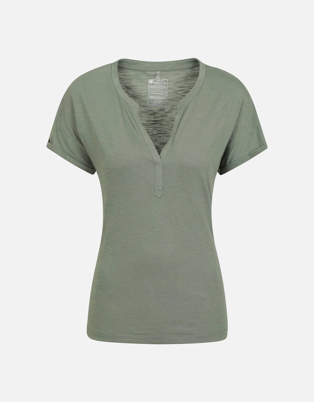 Mountain Warehouse Women's Navy / Skye Slub Quick Dry T-Shirt - Size: 8