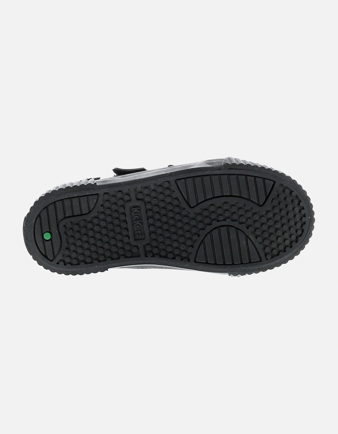 Younger Boys Shoes Tovni Twin Flex Infant Leather Touch Fasten Black UK