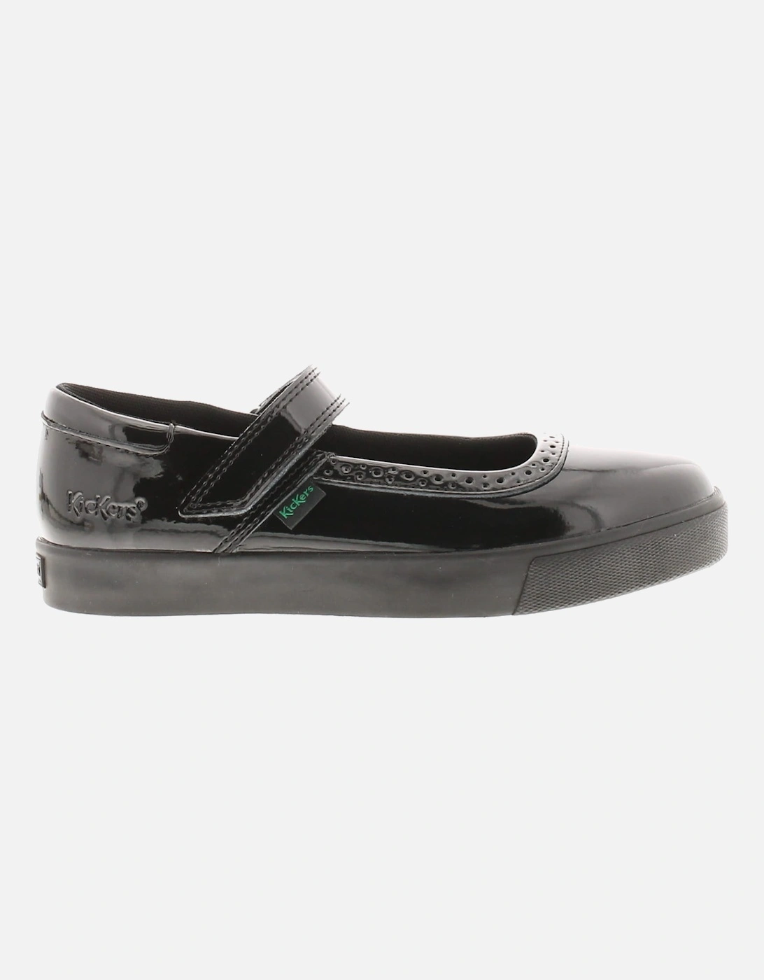 Girls School Shoes Tovni Brogue mj Touch Fastening black UK Size