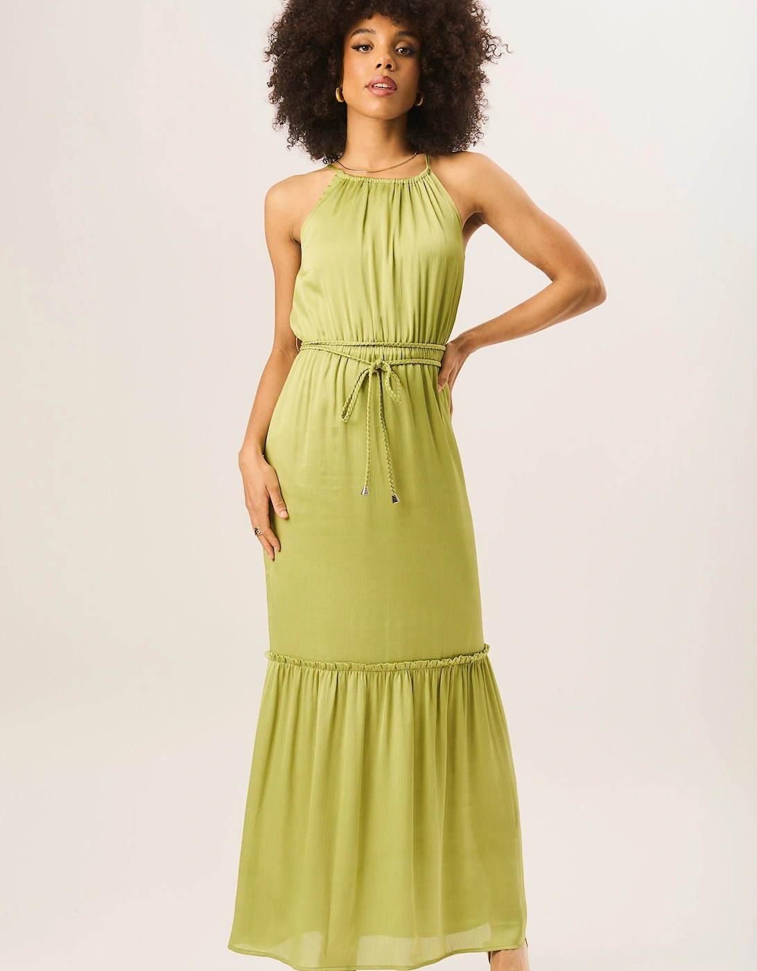 Green Halter Neck Maxi Dress, 5 of 4