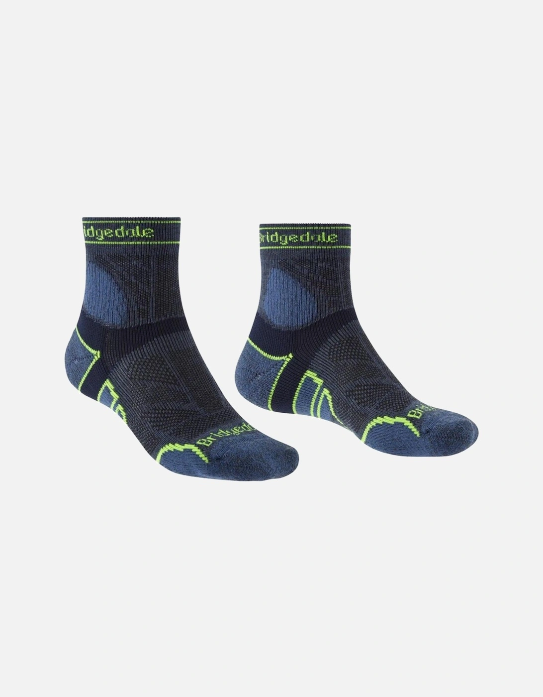 Mens Trail Run Lightweight T2 Merino Sport 3/4 Crew  Socks, 2 of 1