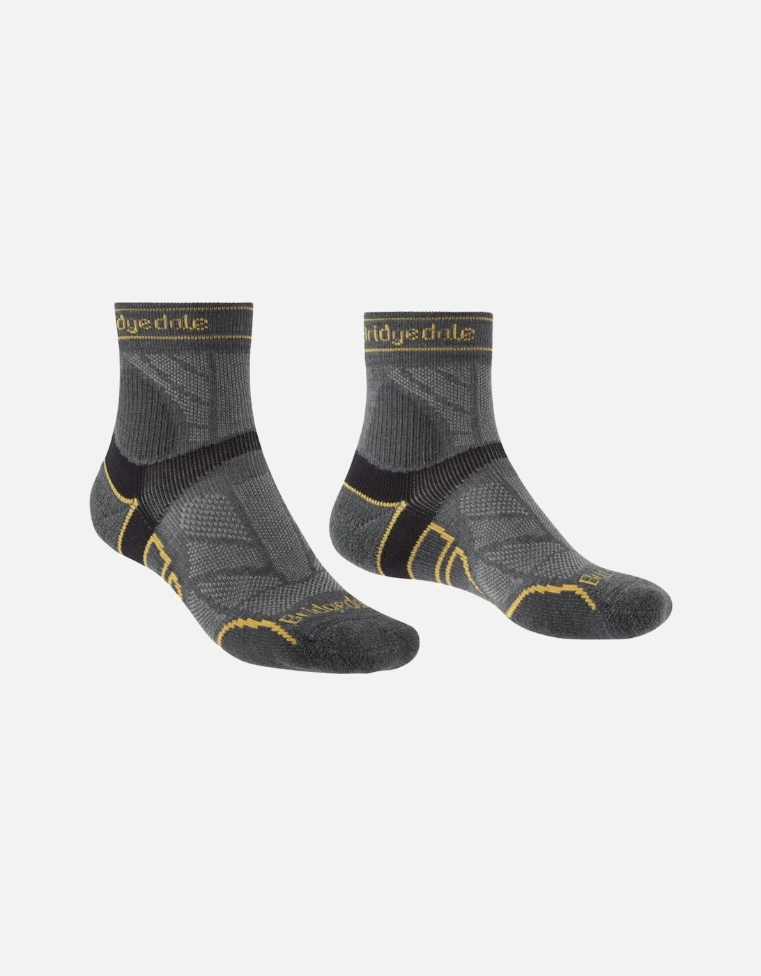 Mens Trail Run Lightweight T2 Merino Sport 3/4 Crew  Socks, 2 of 1