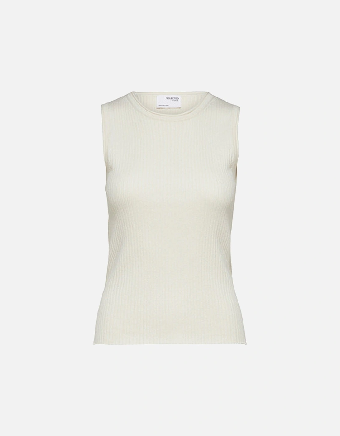 Femme Slflydia O-neck Knit Top Birch Melgange