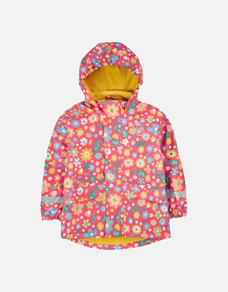 Printed Puddle Buster Coat Smell The Flowers