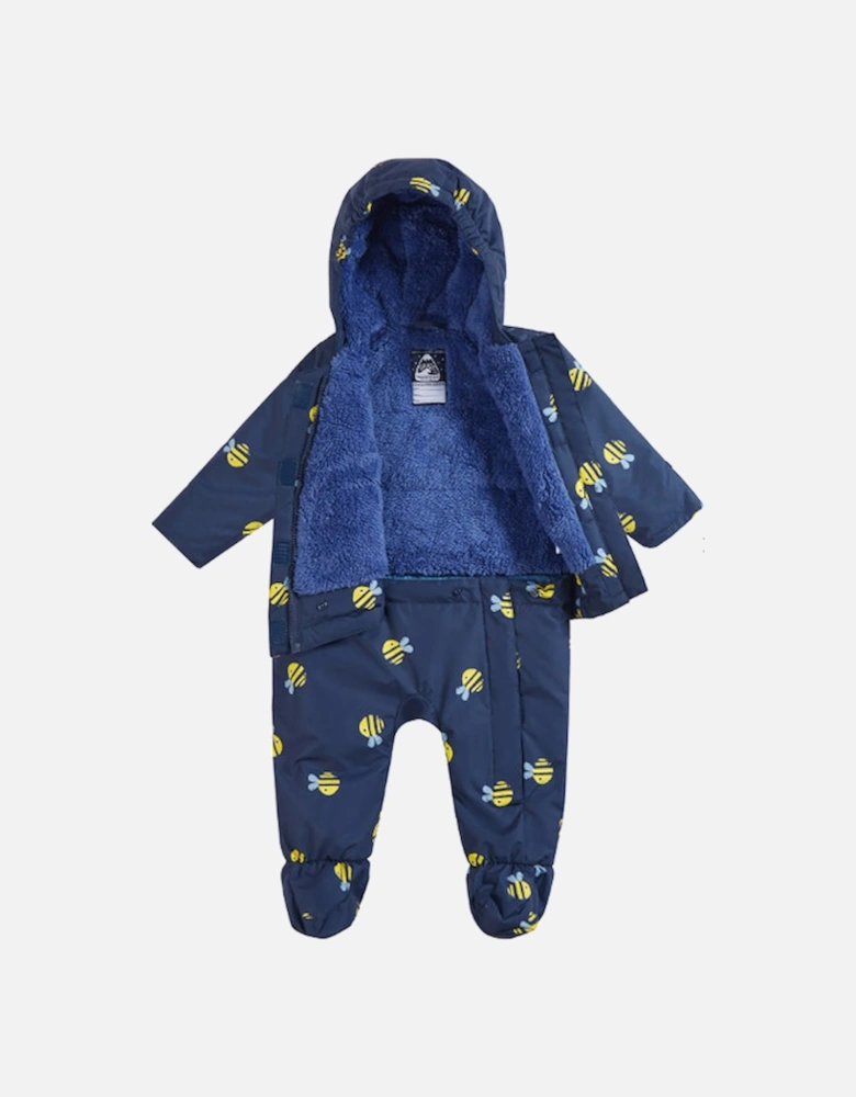 2-In-1 Rambler Pram Suit To Coat Indigo Buzzy Bee