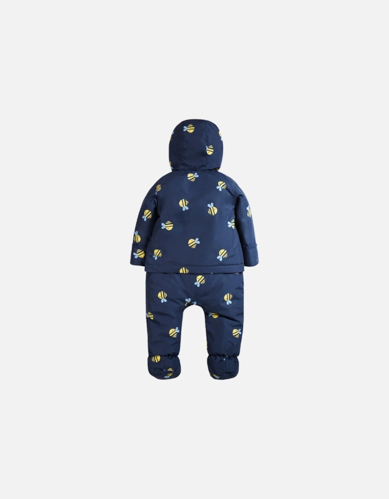 2-In-1 Rambler Pram Suit To Coat Indigo Buzzy Bee