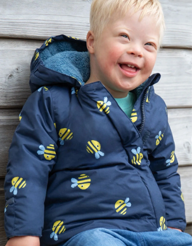 2-In-1 Rambler Pram Suit To Coat Indigo Buzzy Bee