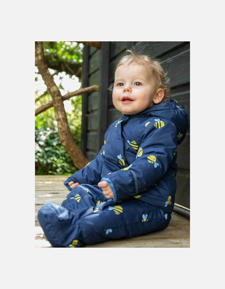 2-In-1 Rambler Pram Suit To Coat Indigo Buzzy Bee