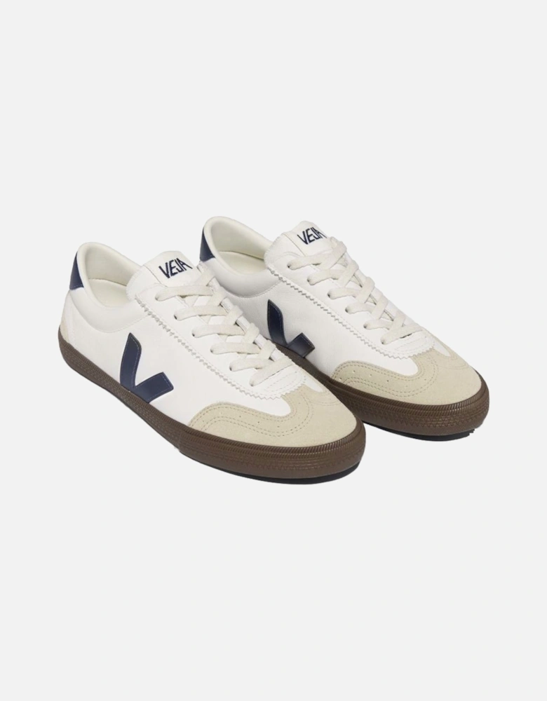 Volley Leather Trainer White/Nautico/Bark