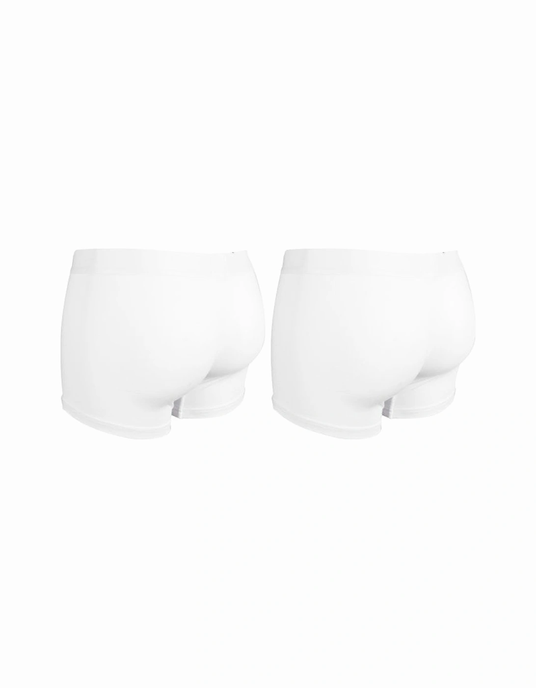 2-Pack Stretch Cotton Boxer Briefs, White