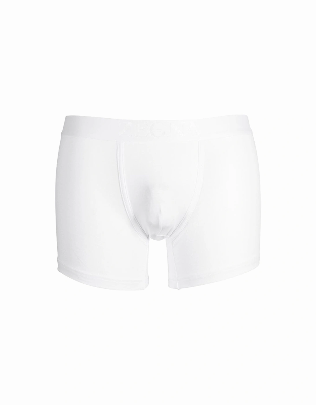 2-Pack Stretch Cotton Boxer Briefs, White