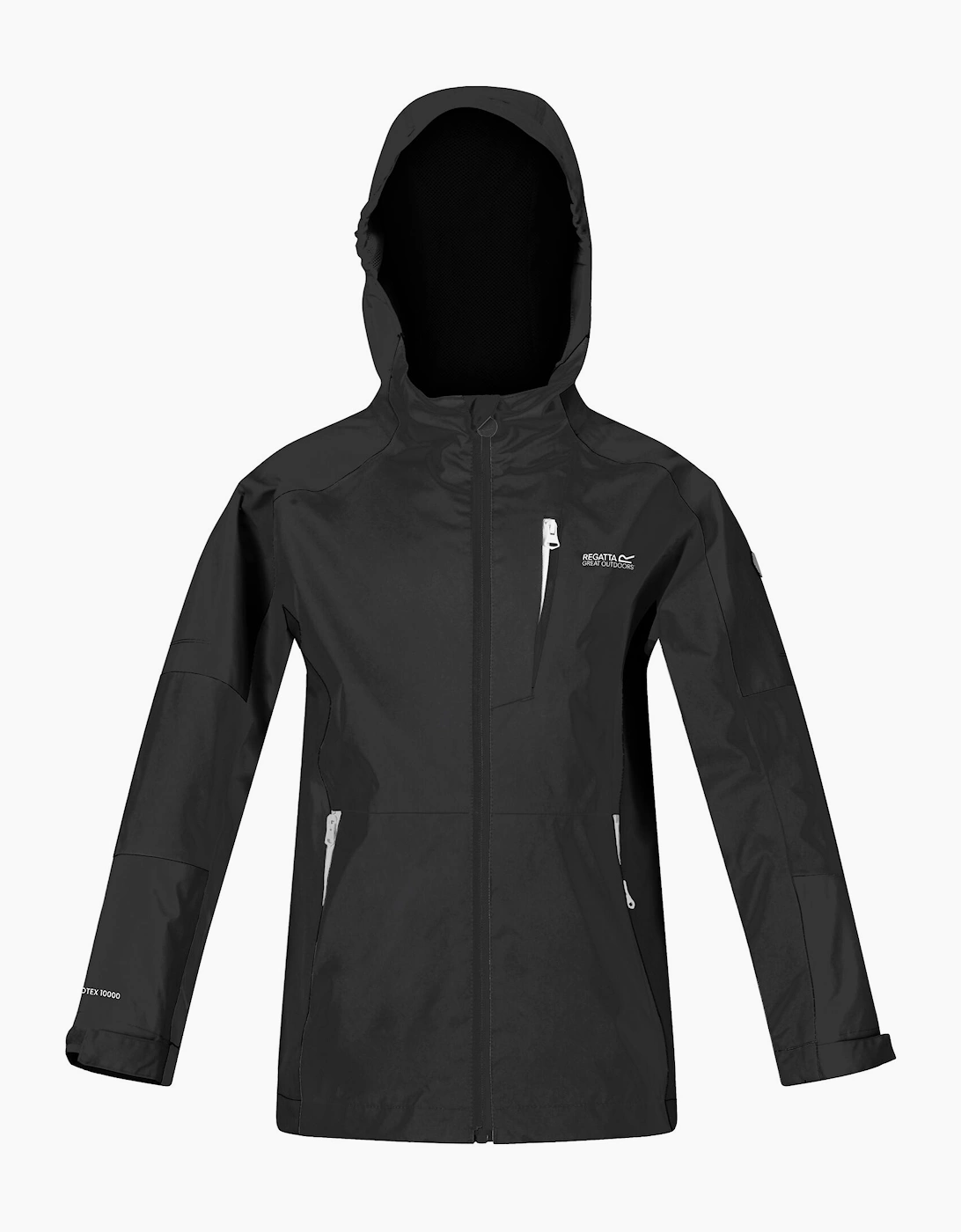 Regatta Boys Black 'S Calderdale Ii Waterproof Jacket - 9-10 Years - 100% Polyester - Image 3