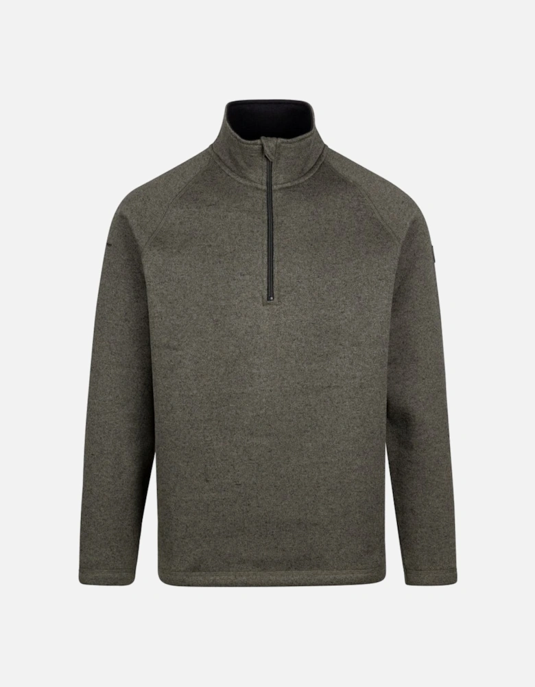 Mens Corsham Marl Half Zip Fleece Top