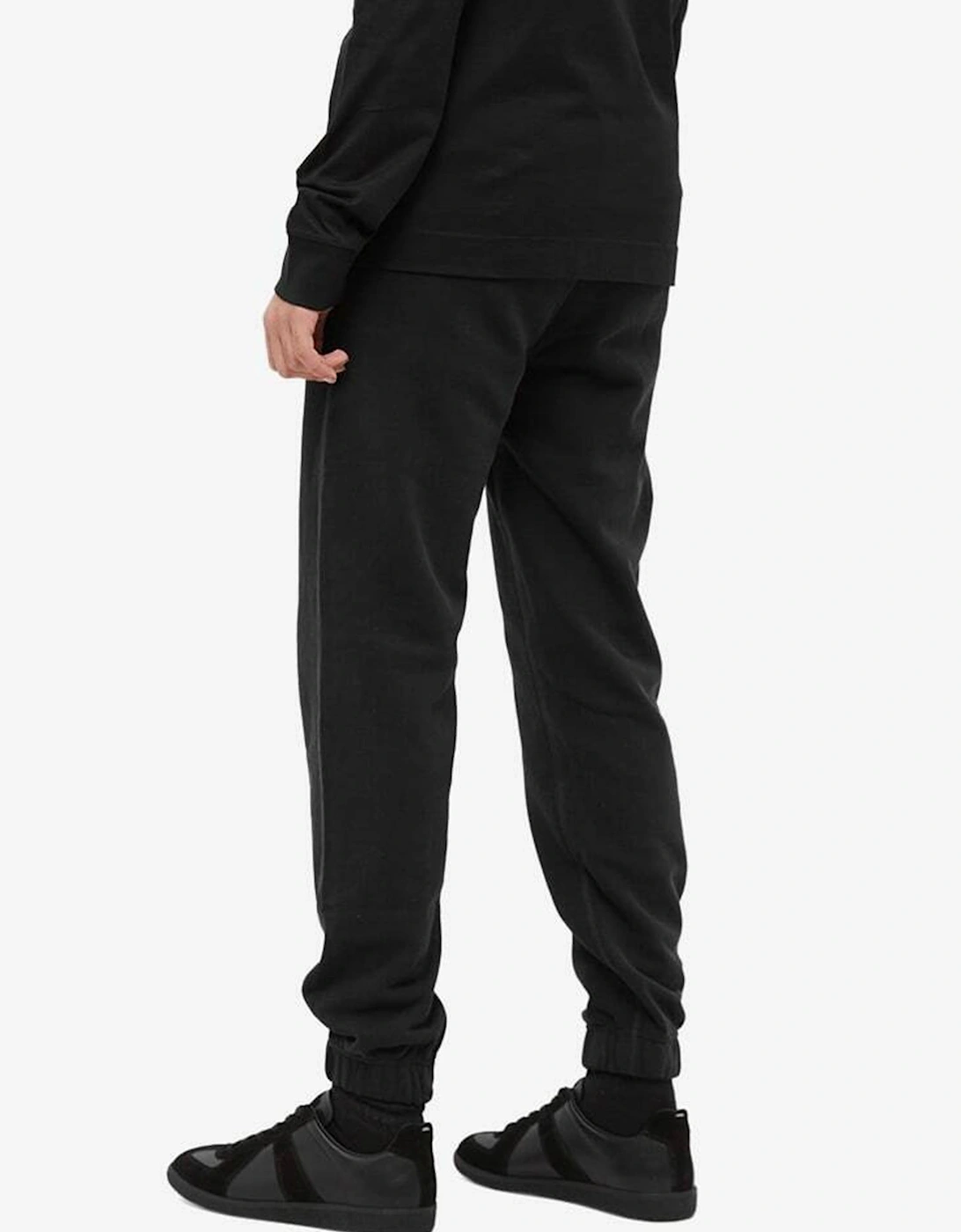 Embroidered Logo Patch Joggers in Black