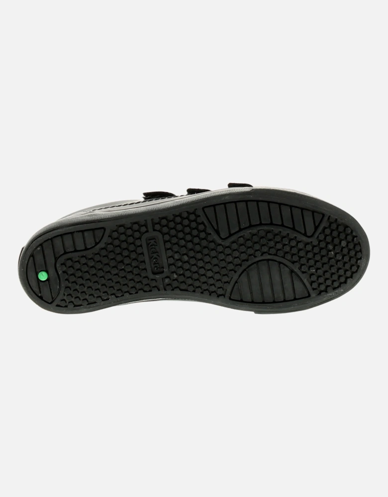 Boys School Shoes Tovni Leather Touch Fastening black UK Size