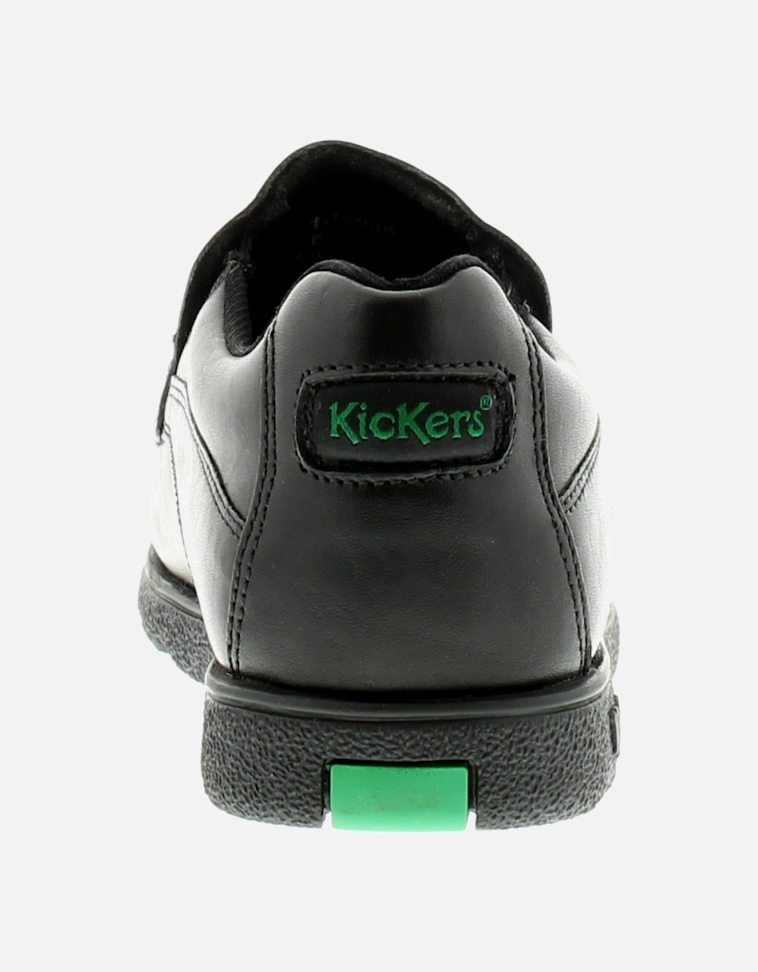 Boys Black School Shoes Junior Fragma S Leather Slip On black UK Size