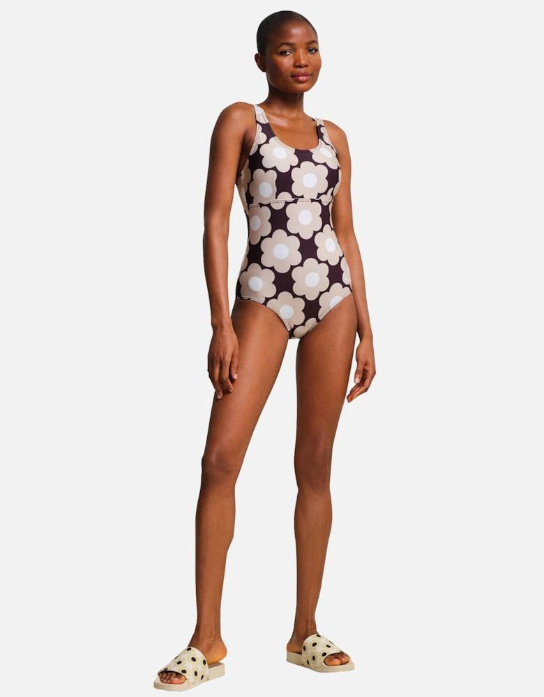 Womens/Ladies Orla Kiely Sixties Daisy One Piece Swimsuit