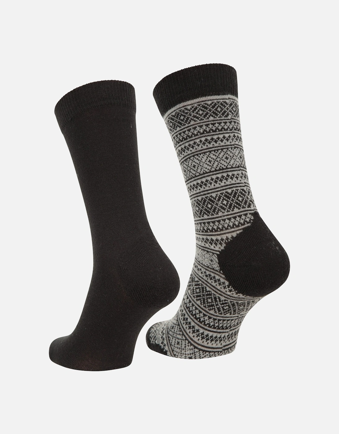 Women Patterned Merino Wool Socks (Pack Of 2)