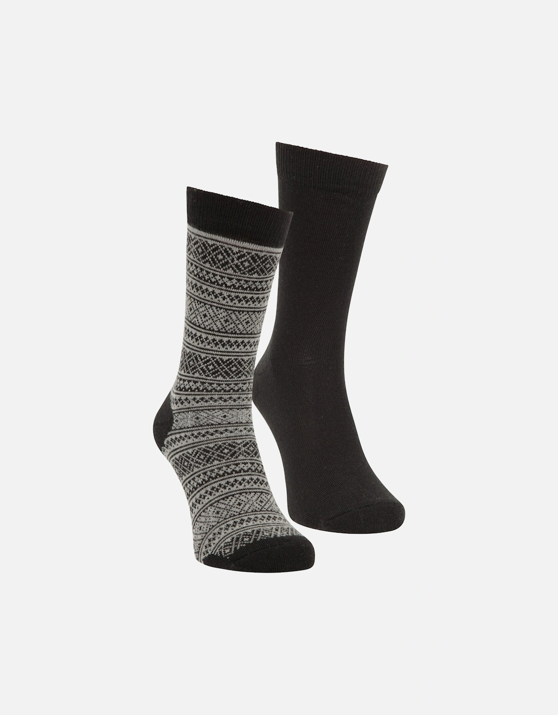 Women Patterned Merino Wool Socks (Pack Of 2), 5 of 4