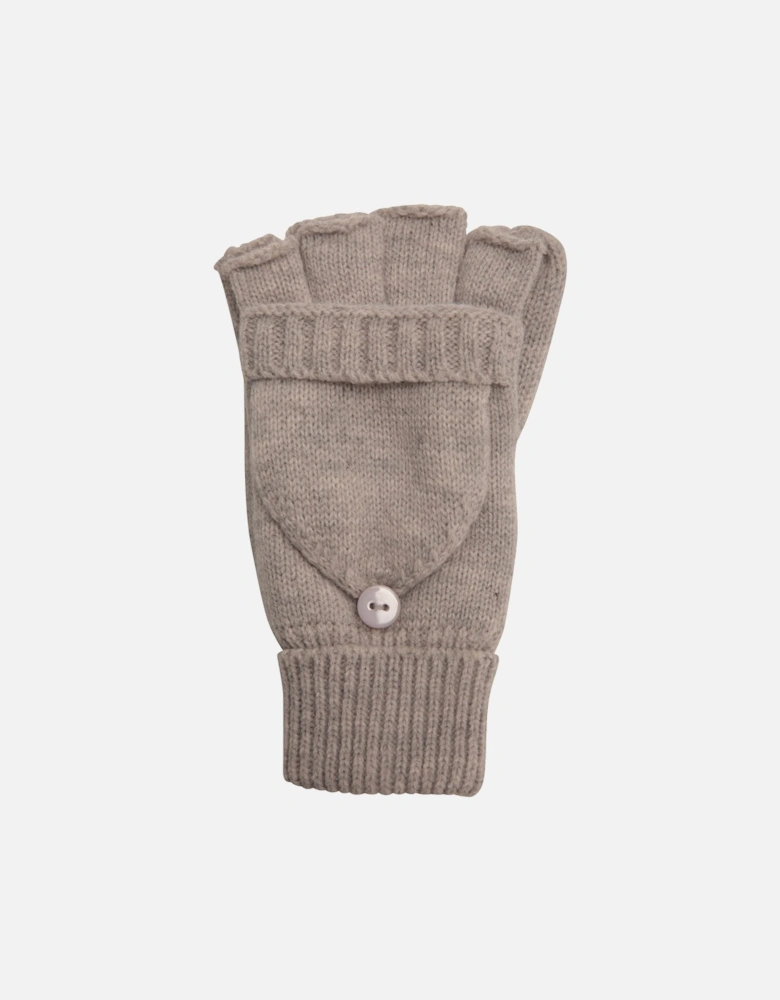 Womens/Ladies Fingerless Knitted Mittens