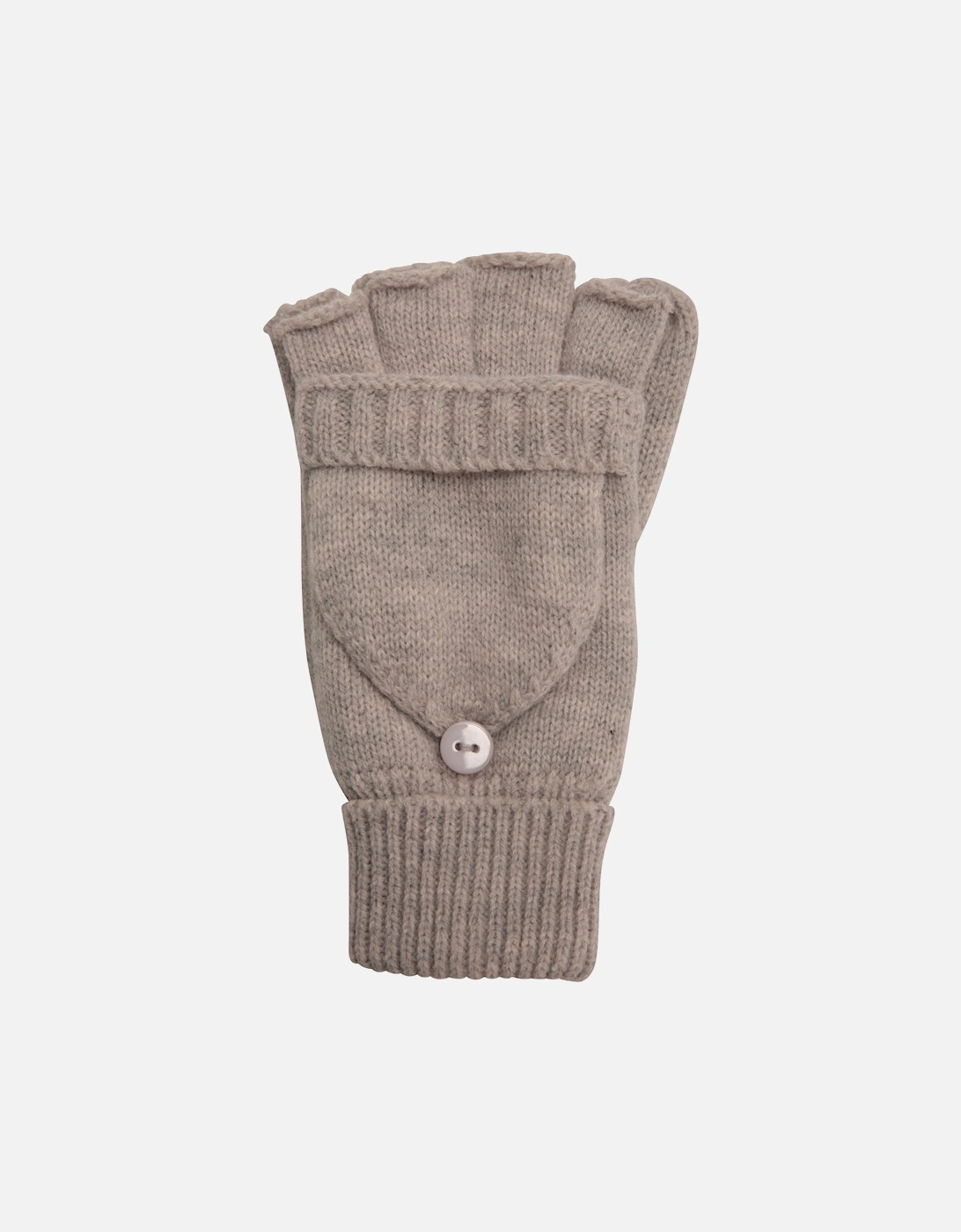 Womens/Ladies Fingerless Knitted Mittens, 6 of 5
