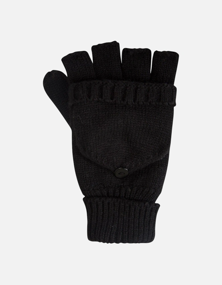 Womens/Ladies Fingerless Knitted Mittens