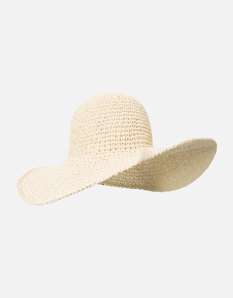 Womens/Ladies Straw Wide Brim Sun Hat