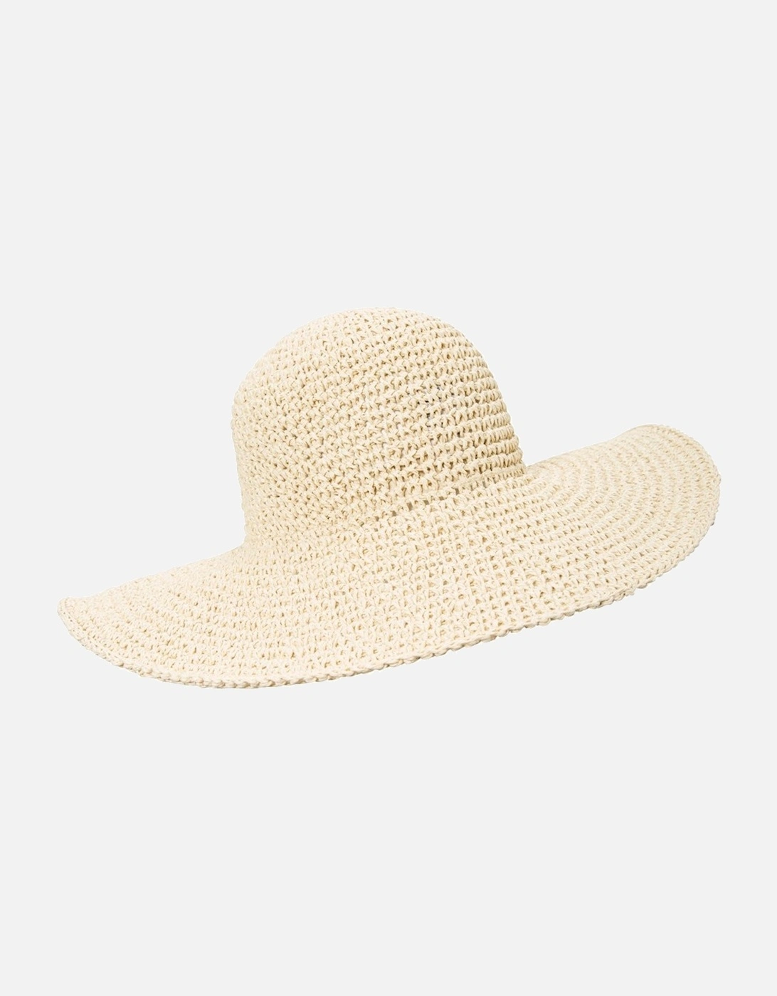 Womens/Ladies Straw Wide Brim Sun Hat