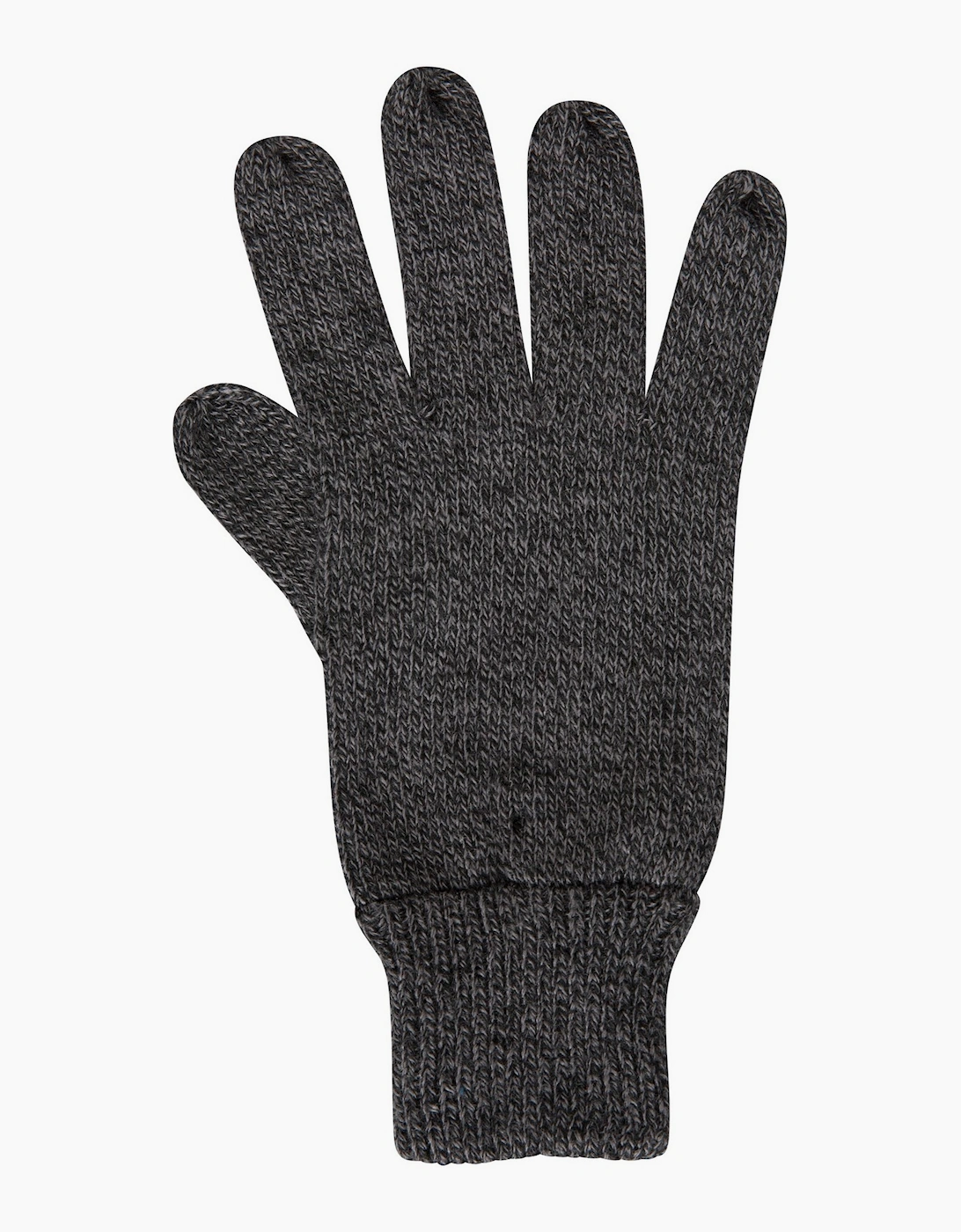 Mountain Warehouse Men's Black Compass Knitted Gloves - Size: One Size