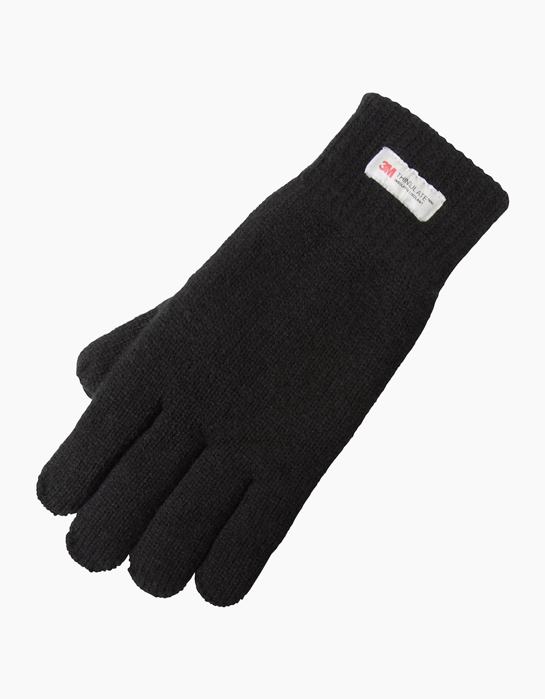 Mountain Warehouse Men's Black Thinsulate Knitted Gloves - Size: One Size