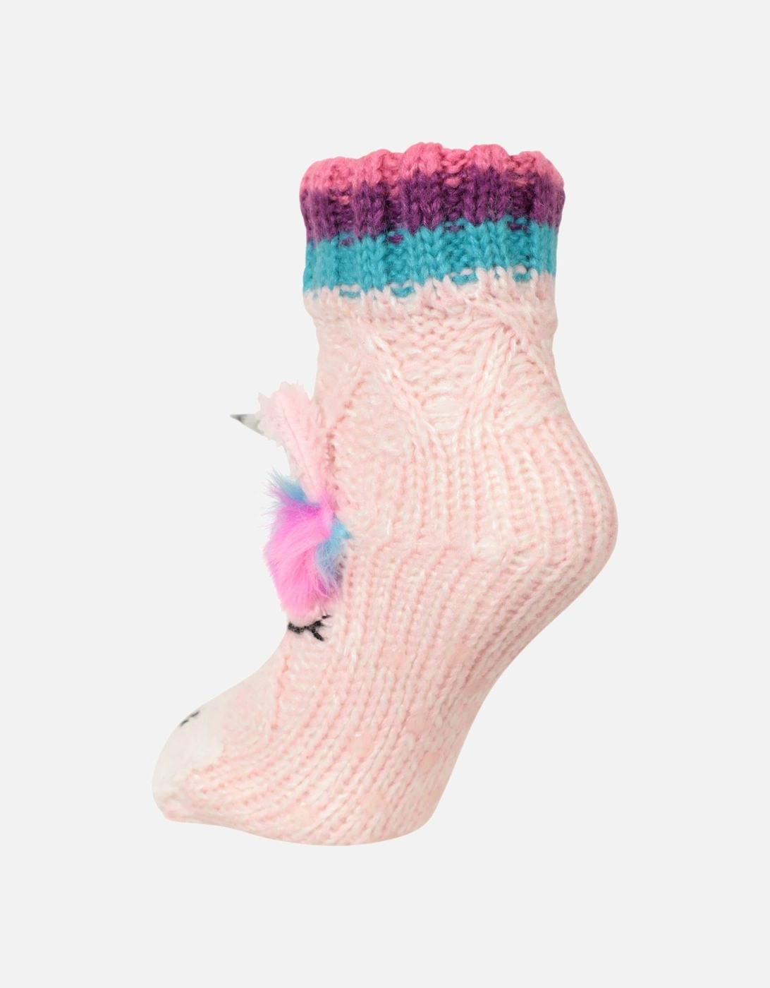 Childrens/Kids Unicorn Slip Resistant Socks