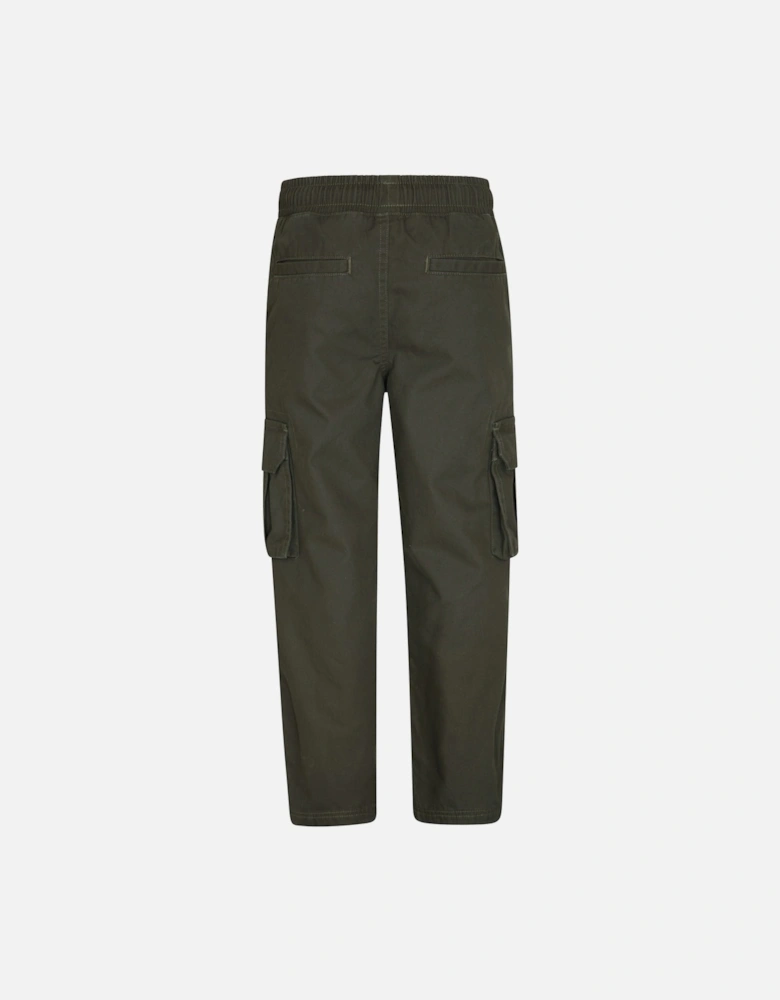 Childrens/Kids Jersey Lined Pull-On Cargo Trousers