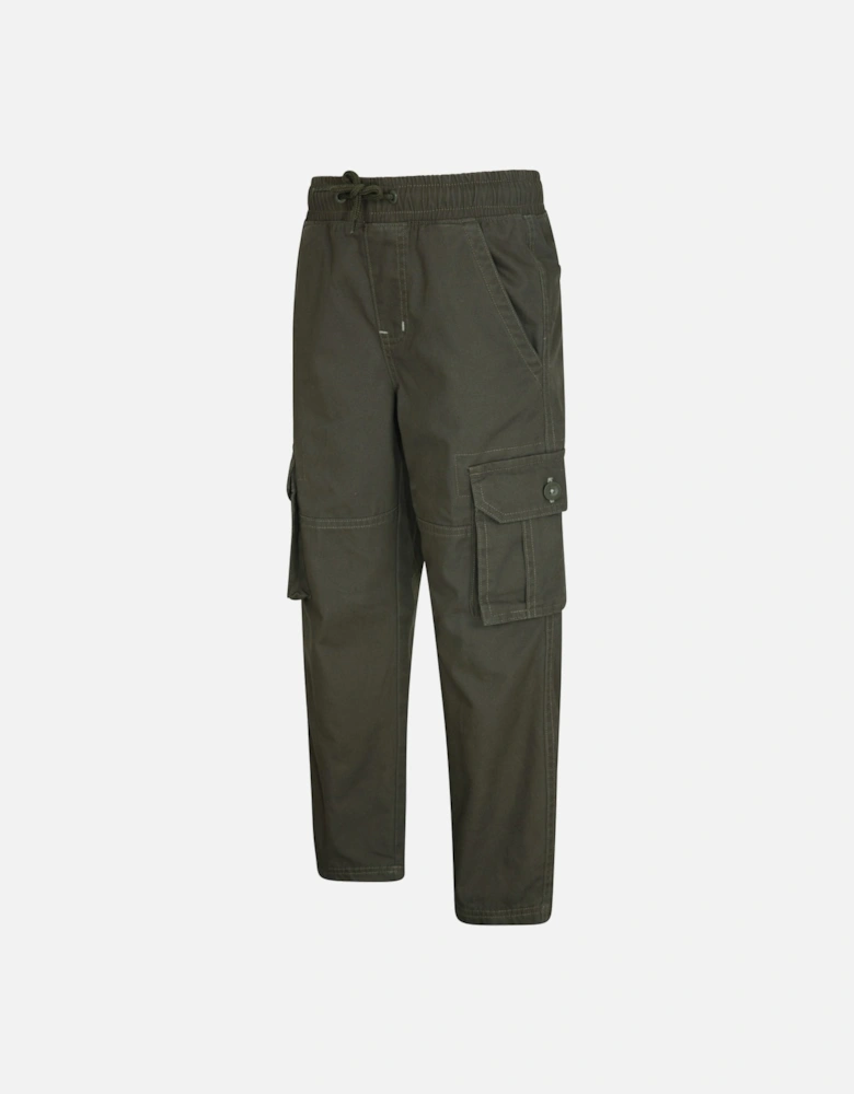 Childrens/Kids Jersey Lined Pull-On Cargo Trousers