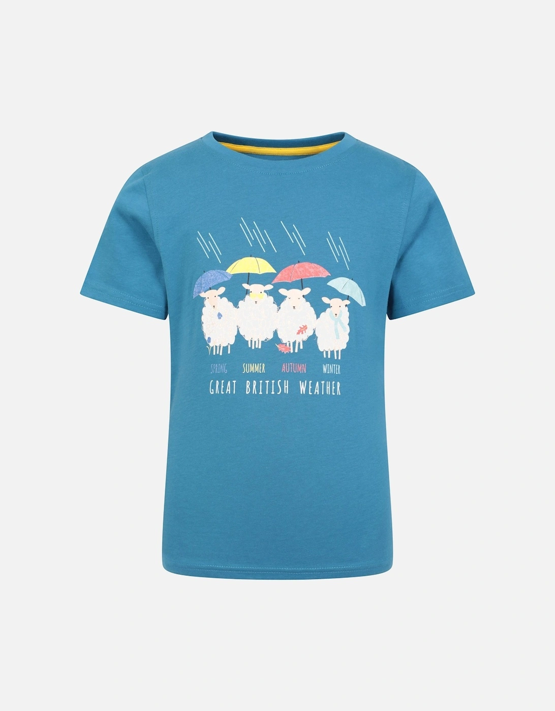 Childrens/Kids British Weather Organic T-Shirt, 5 of 4