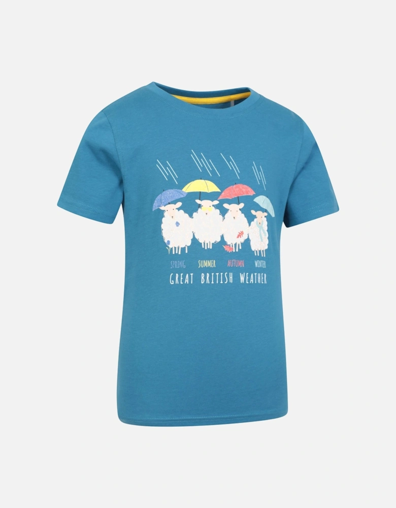 Childrens/Kids British Weather Organic T-Shirt