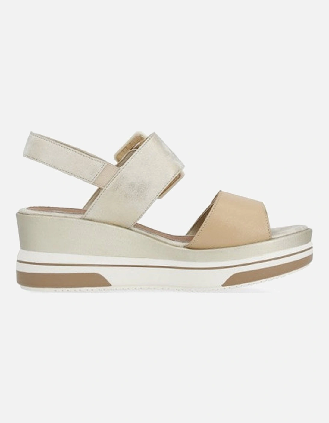 Women's Wedge Sandal Metallic