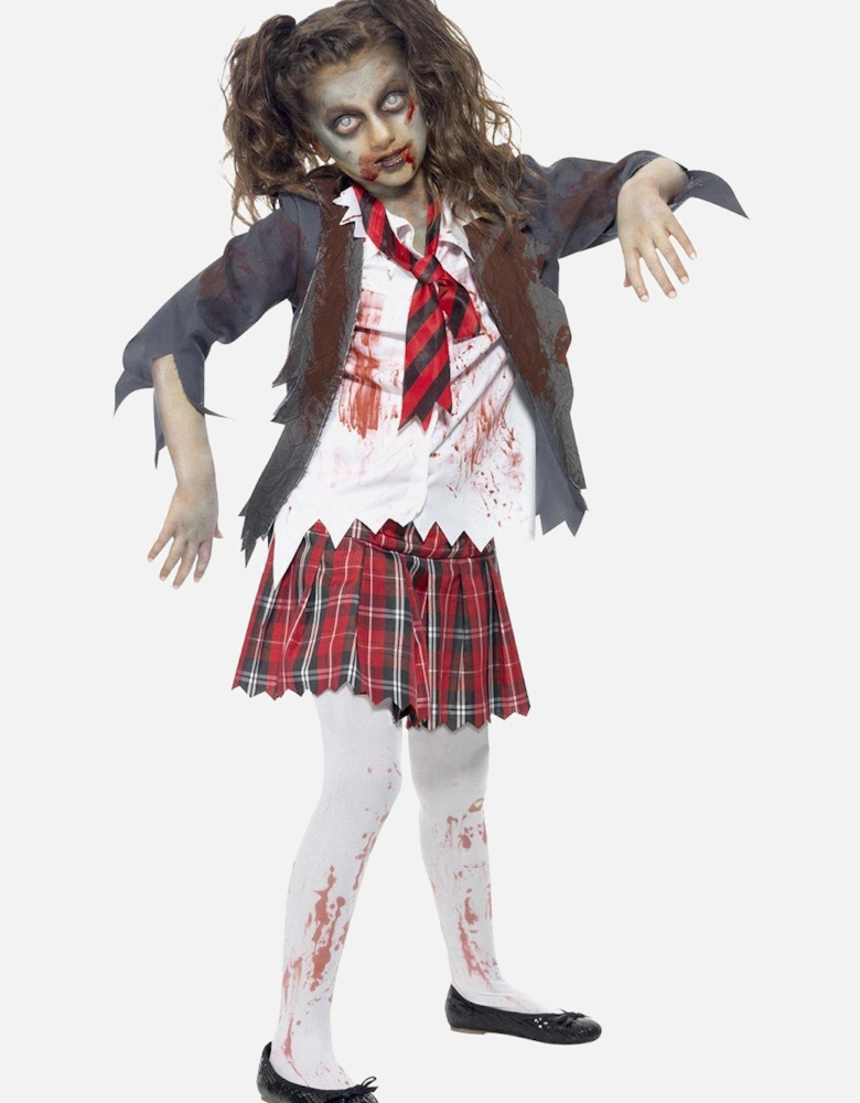 Halloween Girls Zombie Schoolgirl - Child Costume