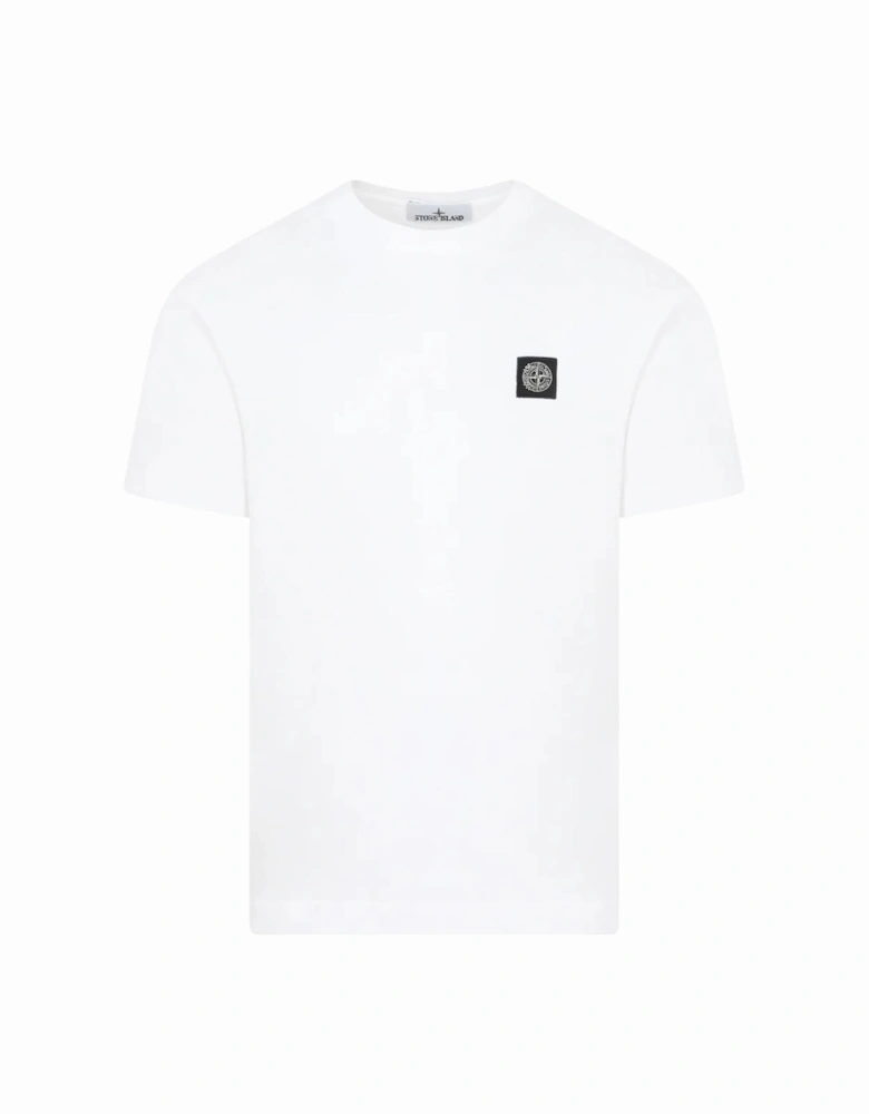 Compass Patch Logo T-Shirt in White