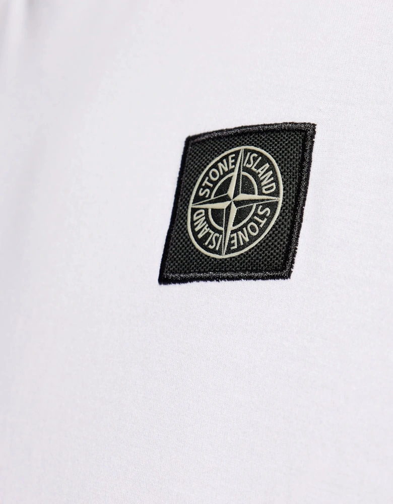 Compass Patch Logo T-Shirt in White