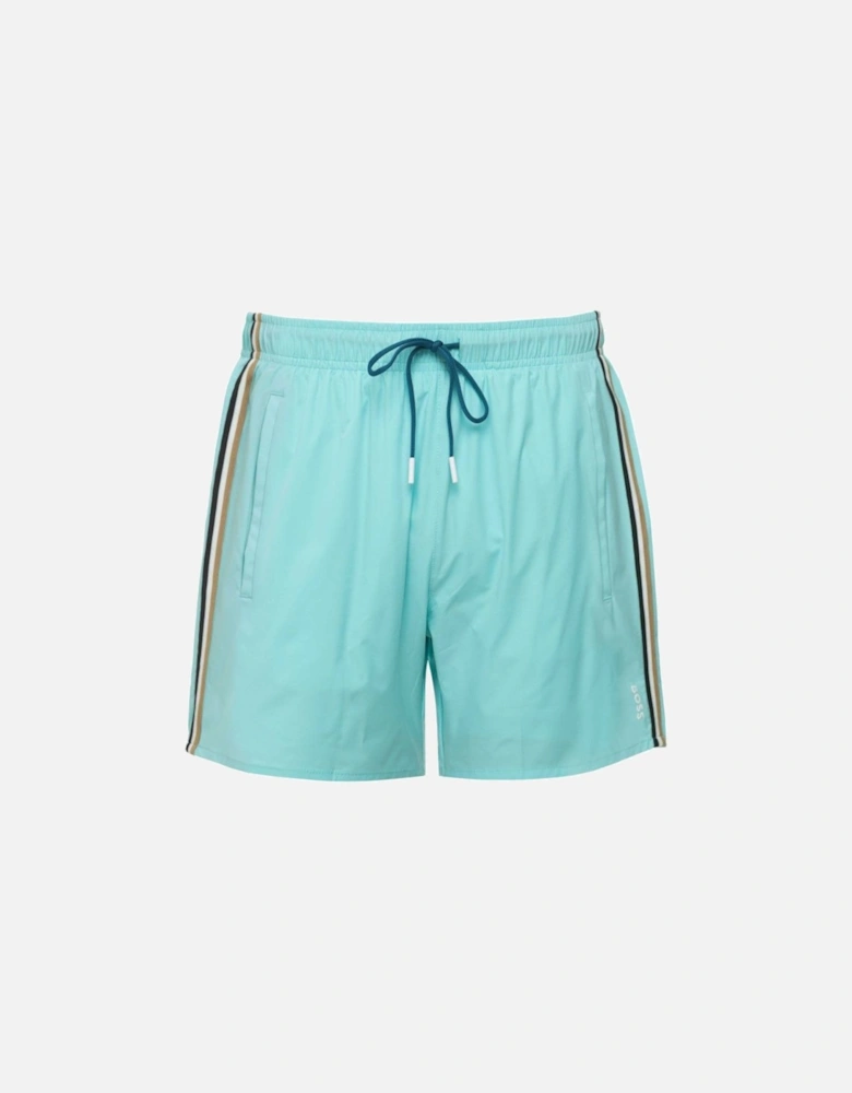 BOSS Black Iconic Swim Shorts S1-24 442 Turquoise/Aqua