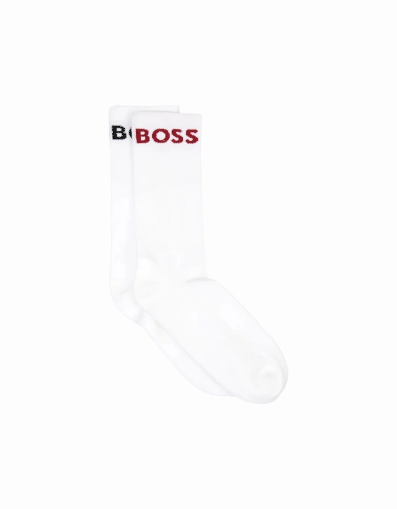 BOSS Black 2P RS Sport Col CC Socks 10241209 113 Open White