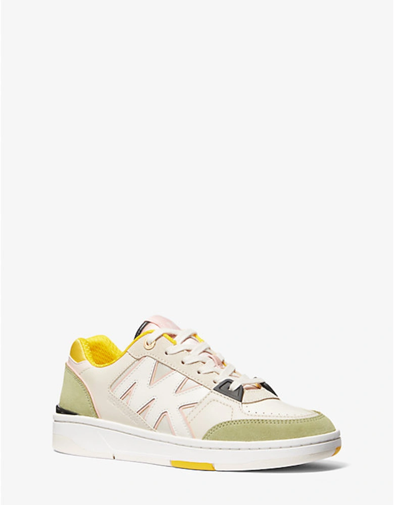 Rebel Color-Block Leather and Mesh Sneaker